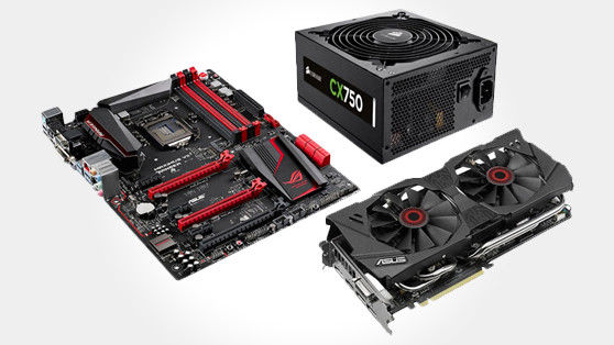 Power Supply, Motherboard, Video Card